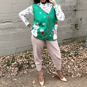 Vintage Christmas Sweater Vest!!